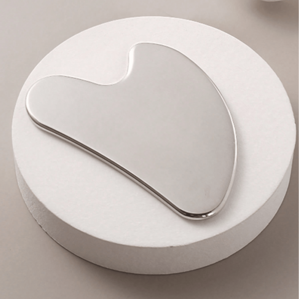 1 pezzo Spazzola Gua Sha in acciaio inossidabile spessa, strumento di massaggio in metallo per viso e corpo, drenaggio linfatico, sollievo dalla tensione facciale, strumento per massaggio Gua Sha - regalo ideale per donna, capelli, accessori per capelli, cura dei capelli, scuola, ritorno a scuola, viaggio, articoli da viaggio, articoli per la casa, spa, strumento per massaggio, massaggio, massaggiatore, spa
