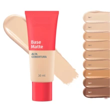 Nova Base Líquida Boca Rosa Matte Alta Cobertura 30ML - Nova Base Cor 3 - Visão 1