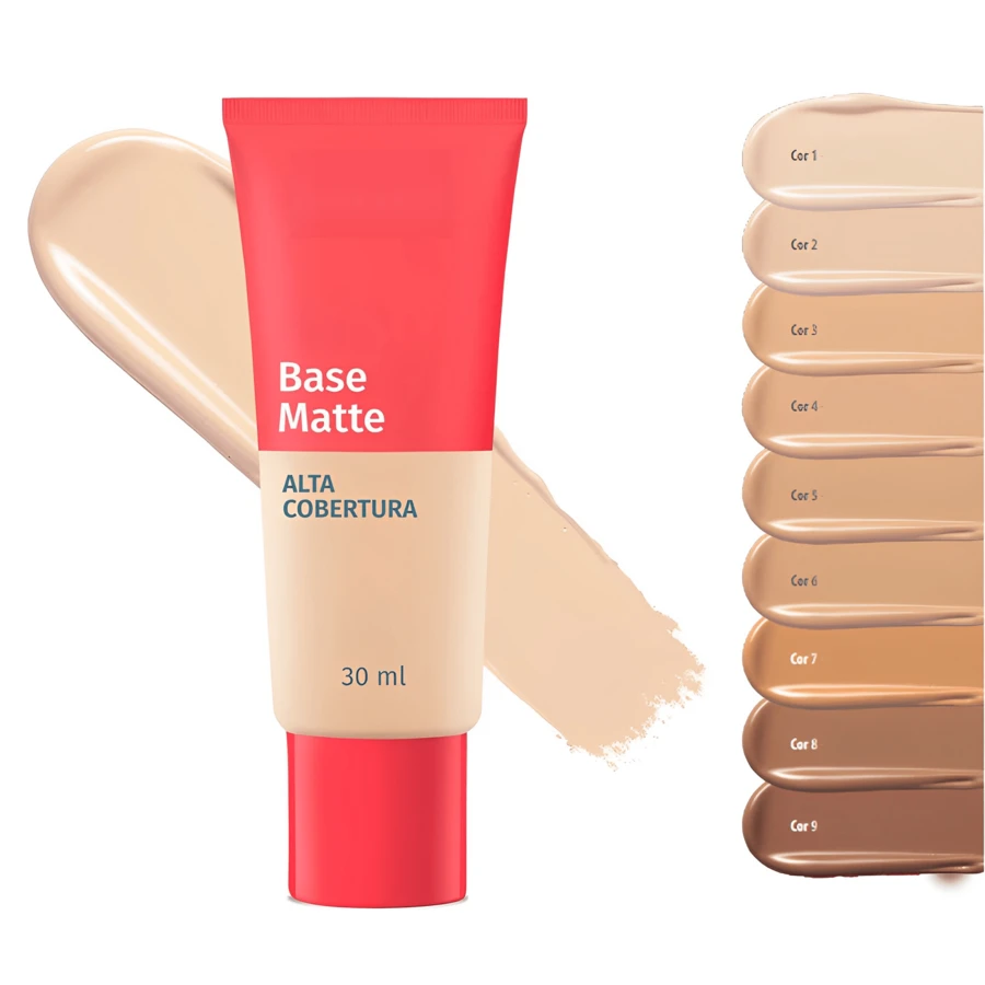 Nova Base Líquida Boca Rosa Matte Alta Cobertura 30ML - Nova Base Cor 3 - Visão 1