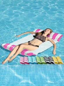 Inflatable Floating Lounger, Foldable Backrest Chair, Water Toy, Leisure & Entertainment, Swim Training Auxiliary, Water Recreation