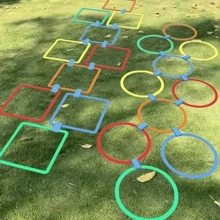 10pcs Sensory Bounce Game Set, Durable PP Plastic, Multi-Person Outdoor Entertainment, Improve Quick Reaction And Agility, Backyard Activity, Indoor/Outdoor Play Or Gathering On Nice Weather, Mixed Colors, Suitable For Track And Field, Soccer, Basketball Training, Fitness Exercise, Speed And Reaction Time Enhancement, Random Colors