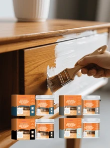 100g Water-Based Wood Furniture Decorative Paint, Suitable For Refinishing Wood Doors, Furniture, Windows, Colorful Water-Based Wood Coating (Recommend To Buy Multiple Pcs!)