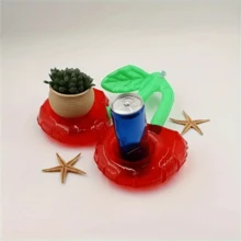 1pc Cherry Design Inflatable Drink Holder Cup Holder For Swimming Pool - Multicolor - View 2