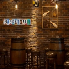 16x4 Inch Metal Tin Sign [Basketball] - Vintage Metal Tin Sign (16x4 Inch) - Great For Home, Bar, Cafe And Kitchen Decor | Durable Wrought Iron Wall Art, Bathroom, Dining Room, Fun, Crystal Lake