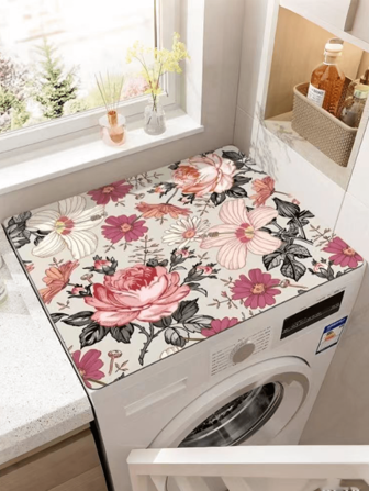 1 pieza Alfombrilla de diatomita para lavadora, Funda antipolvo para refrigerador, Alfombrilla absorbente para encimera de cocina, Disponible en múltiples tamaños para cubrir la lavadora