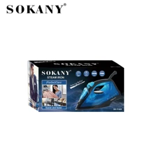 SOKANY SOKANY-11005,Household Electric Iron Handheld Steam Ironer Mini Portable Student Travel Ceramic Base Plate Design Suitable For All Kinds Of Clothes, Constant Temperature Ironing, Non-Damaging Clothes Adjustable Thermostat Control Overheat Safety Protection