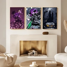 1pc /3PCSWall Arts Posters Optional Frame Anime Vintage M- Drone Poster Fancy Poster Living Room Bar Retro Decorative Painting Middle Suitable For Living Room, Bedroom, Kitchen, Home Office - High Quality, Indoor/Outdoor Frameless/Framed Canvas Art