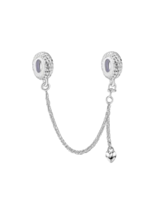 1PC 925 Sterling Silver Fashionable Flying Butterfly Security Chain Pendant Suitable For Bracelets DIY Women's Jewelry - Bạc - Xem 2