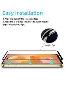 4pcs Full Coverage Tempered Glass Screen Protector, Suitable For Infinix And Other Phone Models, Anti-Fingerprint, Anti-Scratch, Easy To Install - Clear - View 9