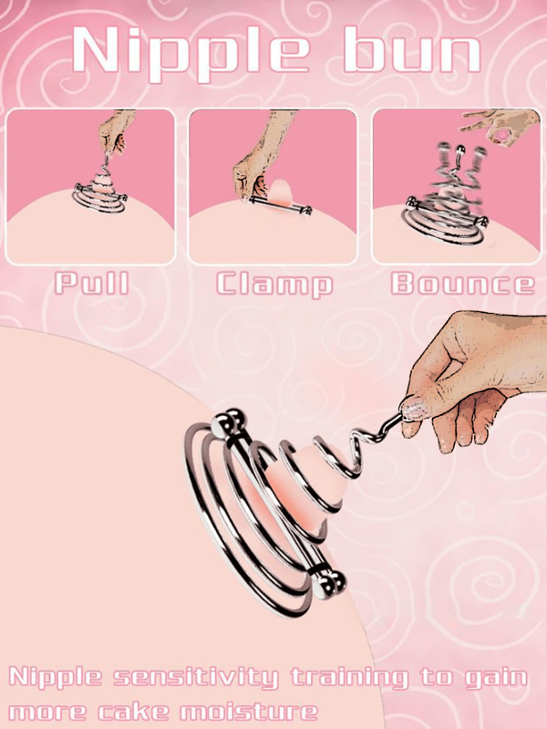 BDSM Frühlings Brustwarzen Klemmen, Brustwarzen Klemmen, Brustwarzen Empfindlichkeits-Trainer, Brustwarzen Krafteinstellung, Sexspielzeug Klemmen, Sexspielzeug Brüste - Machen Brustwarzen attraktiver