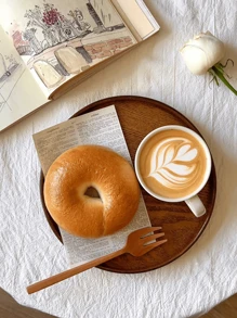 1/2 Pieces Of Round Wooden Stand, Snack Tray, Wooden Tray, Creative Stand, Decorative Display Tray, Retro Style Table Decoration Tray, Suitable For Desserts, Fruits, Snacks, Cakes, Bread, Steaks, Afternoon Tea, Christmas, Halloween, Mother's Day, Thanksgiving, Weddings, Birthdays, Parties, Gatherings, Suitable For Home, Outdoors, Kitchen, Living Room, Bathroom, Hotel, Food. Cuisine Maison Ustensiles De Cuisine