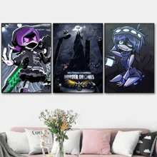 1pc /3PCSWall Arts Posters Optional Frame Anime Vintage M- Drone Poster Fancy Poster Living Room Bar Retro Decorative Painting Middle Suitable For Living Room, Bedroom, Kitchen, Home Office - High Quality, Indoor/Outdoor Frameless/Framed Canvas Art