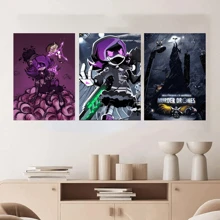 1pc /3PCSWall Arts Posters Optional Frame Anime Vintage M- Drone Poster Fancy Poster Living Room Bar Retro Decorative Painting Middle Suitable For Living Room, Bedroom, Kitchen, Home Office - High Quality, Indoor/Outdoor Frameless/Framed Canvas Art