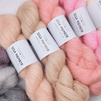 1 件 50 克真丝和马海毛混纺纱线，质地柔软细腻，适合手工编织毛衣、羊毛衫、披肩、T 恤、连衣裙、夹克