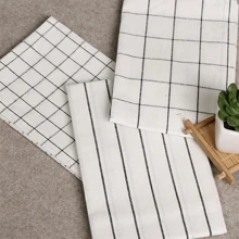 4pcs Kitchen Towel Set - Woven Dishcloth, 100% , Plaid And Striped Pattern, Can Be Used As Napkins, Tea Towels, Cleaning Cloths, Ideal Housewarming Gift