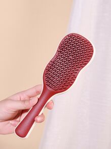 1 Pc Hair Brush Detangler,Self Care Scalp Scrubber, Detangling Comb, Hairbrushes,Detangler Brush For Natural, Curly, Straight, Dry Or Wet Hair Brushes,Creative Detangling Hairbrush For All Hair Types, With Rounded Teeth That Won't Scratch Scalp,Back To School,Travel Holiday Essentials,Hair Accessories For Women