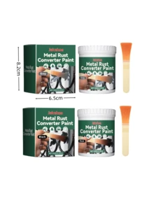 二合一防锈转化漆 - 除锈翻新，焕新保护家具、栅栏、装饰金属，持久耐用，色彩鲜艳，快干，易于涂刷，室内/室外均可使用（升级包装，产品功能不变，新旧版本随机发货） - 彩色 - 查看 4