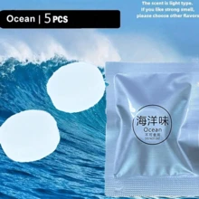 5pcs Car Air Fresheners Solid Fragrance Replacement Pads - Freshen Up Your Journey With Lemon,Peach, Cologne, Ocean And Lavender Scents. Solid Fragrance Replacement Pads For Car Air Condition Clips