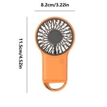 Mini ventilateur personnel rechargeable USB à main, léger et portable avec pince, design élégant pour le bureau ou une utilisation portable