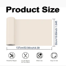 11.4*3.28ft Self Adhesive Leather Repair Patch Tape Large Leather Patches For Furniture, Couch, Car Seats, Office Chair, Bags, Vinyl And Boat Seat Repair