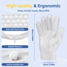 Pet Wet Wipes Gloves 10pcs – Convenient & Gentle Cleaning For Cats And Dogs, Ideal For Quick Hygiene Touch-Ups, Removes Dirt, Odor, And Excess Hair, Perfect For Travel, Outdoor Adventures, And Daily Grooming - White - View 4