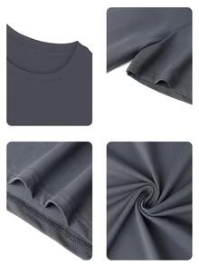 女式夏季新款可爱鸭子和字母图案印花休闲百搭短袖T恤 - 深灰 - 查看 8