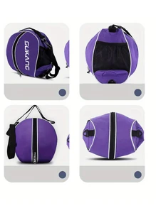 1 pieza Mochila deportiva de alta calidad para baloncesto y fútbol - Bolsa de hombro con diseño de moda para uso al aire libre, adecuada para baloncesto, fútbol y voleibol