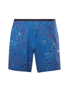REEBOK TS STRENGTH AOP Shorts - Blue - View 4