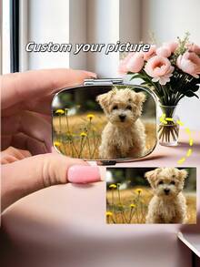 1PC Custom Square Pill Box,Mini Pill Box,2 Compartment Medicine Pill Organizer,Household Portable Medicine Storage Box,For Pockets Purses Travel Unique Gift - FH - View 9