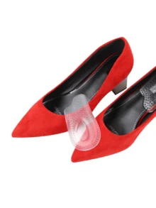 2pcs Heel Cushion Pads, PU Silicone Heel Cups To Prevent Heel Pain, Bone Spur, Shock Absorption Insoles For Sports Shoes - Clear - View 12