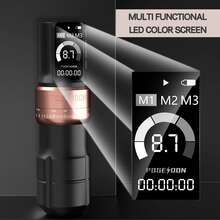Poseidon Tattoo Gun Wireless Tattoo Machine With 2300 MAh Batteries Power Supply 7 Strokes Length Tattoo Pen For Beginner And Artist