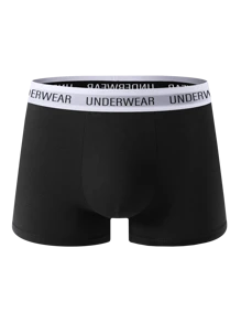 5 pares de calzoncillos tipo bóxer sólidos, elásticos y sin costuras para hombre, ropa interior cómoda y shorts deportivos informales de talla grande
