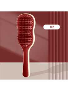 1 Pc Hair Brush Detangler,Self Care Scalp Scrubber, Detangling Comb, Hairbrushes,Detangler Brush For Natural, Curly, Straight, Dry Or Wet Hair Brushes,Creative Detangling Hairbrush For All Hair Types, With Rounded Teeth That Won't Scratch Scalp,Back To School,Travel Holiday Essentials,Hair Accessories For Women