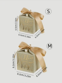 1 pieza/Set de 5 cajas de regalo de boda, apropiadas para obsequiar a seres queridos y amigos, muy bonitas