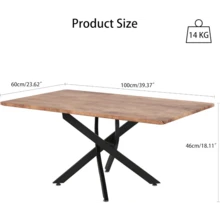 2025-NEWGlass Coffee Table With Chroming Legs, Modern Simple End Side Table, Rectangle Tea Table For Office Home Living Room Bedroom - Brown - View 5