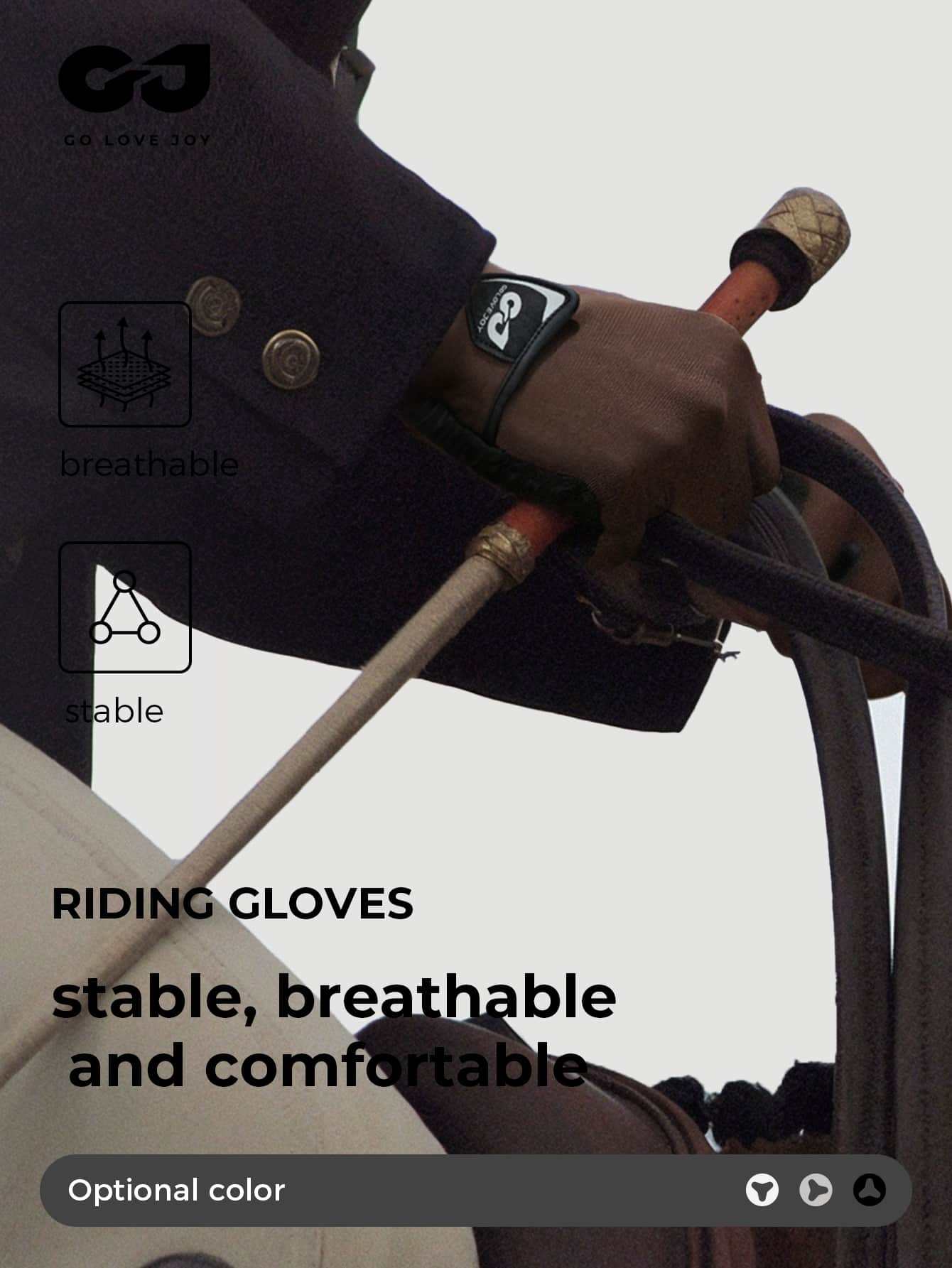 1 par de guantes de conducción al aire libre GOLOVEJOY, nuevo diseño de guantes minimalistas de moda con pantalla táctil de dedos completos y antideslizantes, adecuados para equitación, polo, entrenamiento de carreras y accesorios deportivos al aire libre
