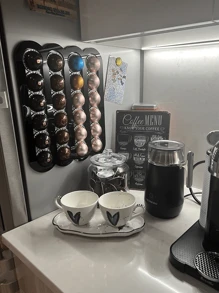 Coffee Capsule Holder Stand Rotary Coffee Pod Tower Rack Rotatable Coffee Pod Storage Shelves Storage 20/40PCS Capsule Back To School