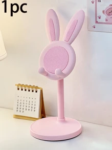 2pcs Desktop Accessories Cartoon Cute Bunny Desktop Cell Phone Holder Tablet Universal Adjustable Telescopic Lift Students Lazy Stand Desktop Accessories For The Living Room Bedroom And Other Scenes Home Goodies Convenient Life
