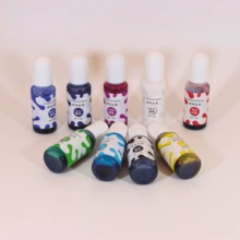 Epoxy Resin Pigment - 9 Colors Transparent Resin Colorant, Highly Concentrated Resin Dye For DIY Jewelry Making, AB Resin Coloring - 10ml - Clear - View 3