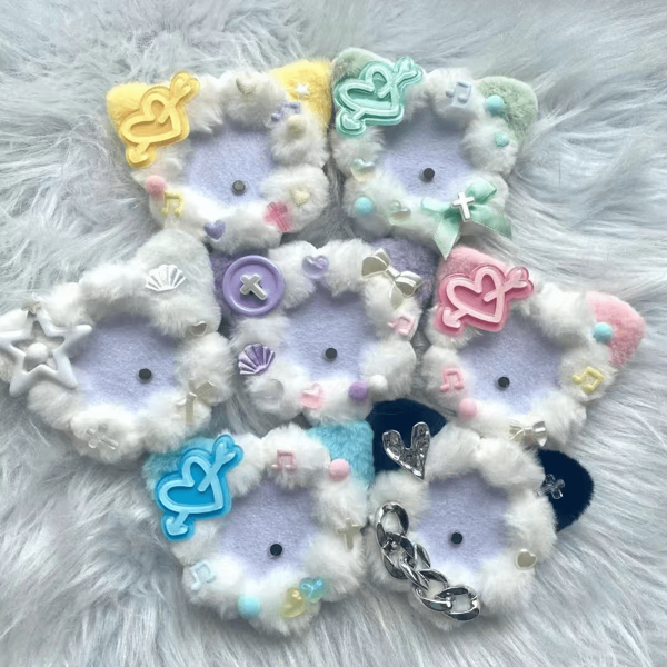 1pc Nijigen Anime Fans Super Cute Cat's Ears Shaped Badge Holder Decoration Badge Display Rack - Suitable For 58-70mm Badges, As A Gift For Friends.