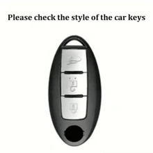 3 Buttons For Nissan Key Fob Cover Key Case For Trail For ARIYA For Qashqai For Geniss For Pathfinder Anti Fall And Dust-Proof Keybag