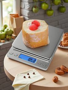Tatukiko Small Digital Kitchen Scale, Stainless Steel Mini Jewelry Scale, Gram Scale, Gold Weigh Scale - Silver - View 4