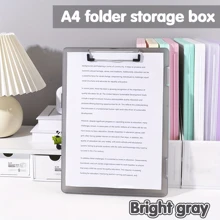 1 pezzo raccoglitore ad anelli A4 - in materiale PP durevole, con grande capacità, con design a doppio pulsante, adatto per uso in ufficio e da studente, organizer da scrivania, per il ritorno a scuola, forniture scolastiche