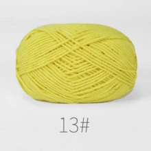 EDCUEBE7 4PCS（200g）袋装钩针纱线，50g X 4 色钩针纱线，钩针动物钩针套件纱线，多色柔软纱线套装，适合初学者/专业人士，节日礼物 - 彩色 - 查看 23