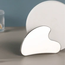 1 件加厚不锈钢刮痧板，用于面部和身体的金属按摩工具，淋巴引流，缓解面部紧张，刮痧按摩工具 - 理想的女性礼物、头发、美发工具、护发、学校、返校、旅行、旅行必需品、家庭必需品、水疗、按摩工具、按摩、按摩器、水疗 - 彩色 - 查看 2