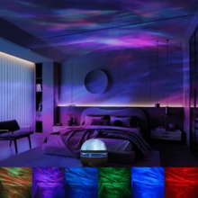 1pc LED Star & Moon Aurora Projection Lamp With Remote Control, USB Powered RGB Projector Suitable For Bedroom, Gaming Room, Home Theater, Ceiling And Romantic Decoration - Create Stunning Celestial Display For Friends, Family And Loved Ones - Multicolor - View 11