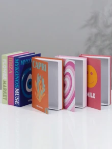 1 Buah Kotak Penyimpanan Terbuka Berbentuk Buku, Aksesori Dekorasi Meja Buku Tiruan Mewah, Kotak Penyimpanan Buku Tiruan Desainer Modern, Buku Tiruan Mewah Modern Dekoratif untuk Dekorasi Rak Buku Rumah, Dekorasi Rak Buku, Dekorasi Ruangan, Dekorasi Ruang Tamu, Dekorasi Buku - MultiWarna - View 4