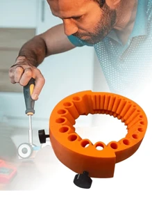 1 szt. drukowana w 3D temperówka do wierteł, elektryczna przystawka do ostrzenia wierteł, niebieskie rękawice robocze z powłoką nitrylową (mogą być noszone zarówno przez mężczyzn, jak i kobiety), stara temperówka do wierteł, szlifierka kątowa z dużym ostrzem do ostrzenia wierteł, wiertła o średnicy od 2 do 13 mm, temperówka 155 mm, wykonana z plastiku, nie wymaga prądu