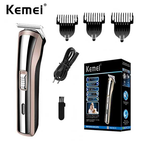Tondeuse à cheveux sans fil à chaude, Komei KM-418, livrée avec une tondeuse à cheveux professionnelle et un moteur haute puissance. C'est le cadeau préféré pour les hommes et n'endommage pas ou ne se coince pas dans leurs cheveux. C'est une tondeuse à cheveux et un taille-cheveux professionnels conçus spécifiquement pour les coiffeurs