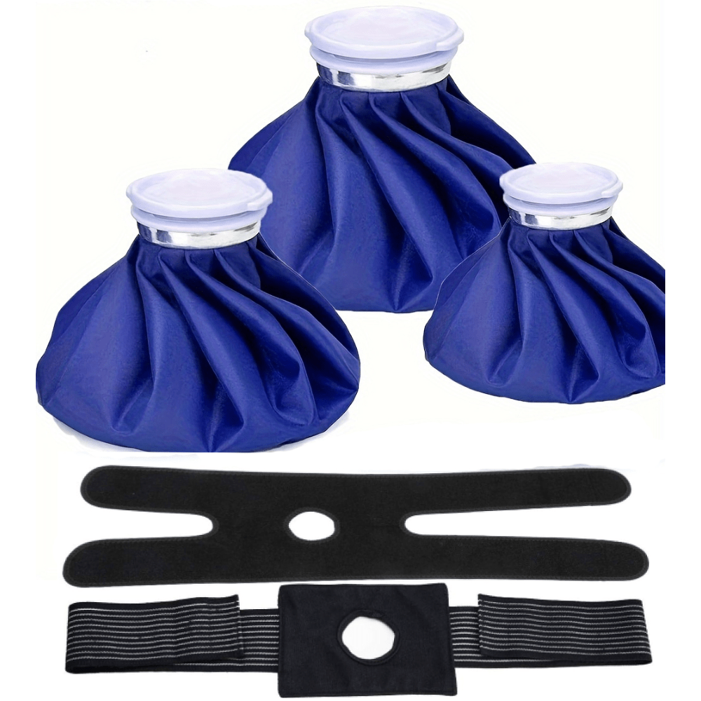 Ice Bag[6", 9" &11" ] Hot And Cold Reusable Ice Bag, Elastic Breathable Support Wrap,Relief Heat Pack Reusable For Knee Head Leg/Perfect Gift For Birthday/Christmas, For Fishing/Camping/Travel(For Hot Is 50-60℃)